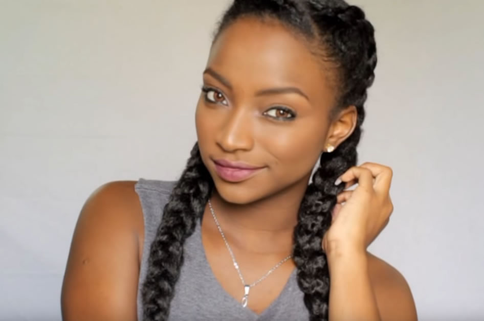 How to create the double braid on straight long hair
