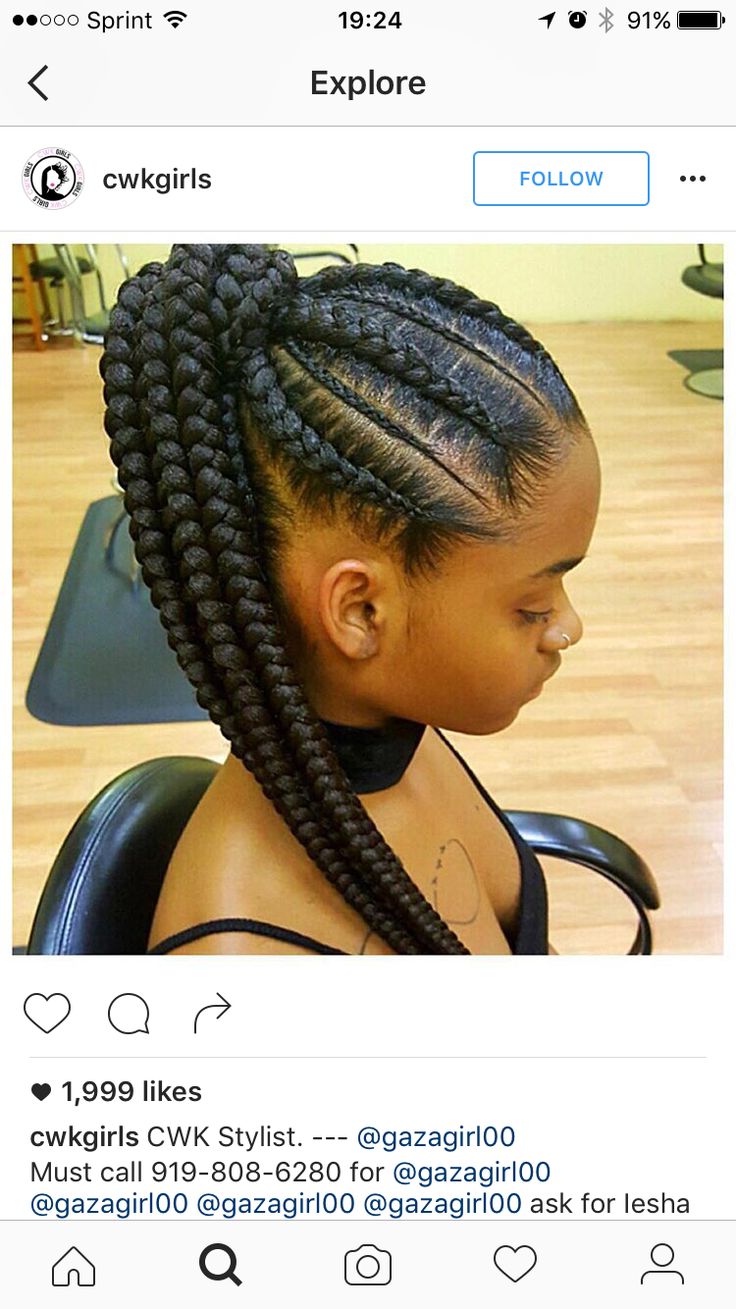 Feed in braids; corn rows; ponytail; black hair; protective style; summer