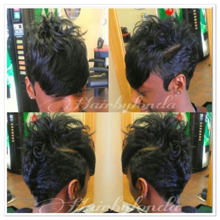 Side Parted Black Bob