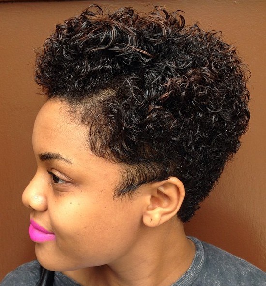 African American Short Curly Hairstyle