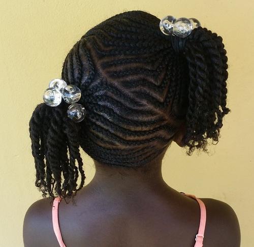 black girls braided hairstyle