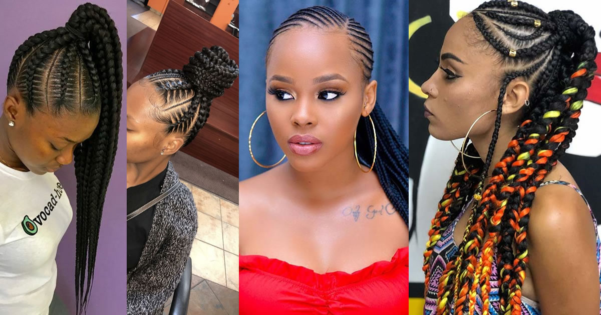 Best Ways to Wear Feed in Braids Ponytail For Black Ladies