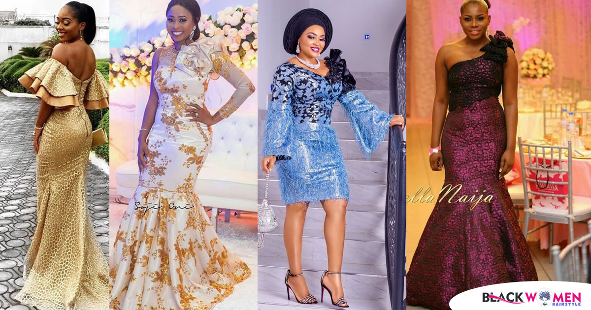 Latest 2021 Black Aso Ebi Gowns Perfect For Wedding Guests: Fashion and Styles for the Ladies