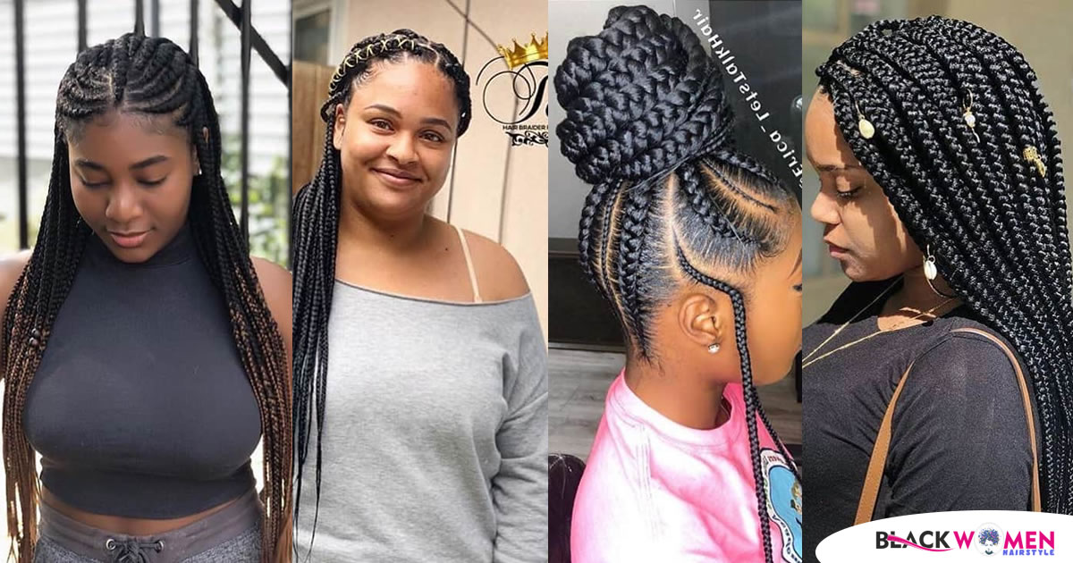 61 Beautiful – Ravishing Braided Hairstyles – Black Braids For Ladies 2020