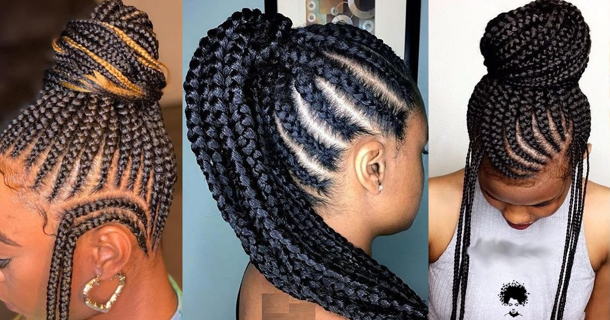 87 Braided Hairstyles Latest Ghana Weaving All Back Styles 2021