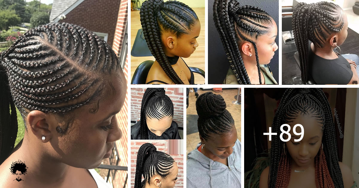 89 Photos: Stylish Protective Ghana Braids to Try in 2024