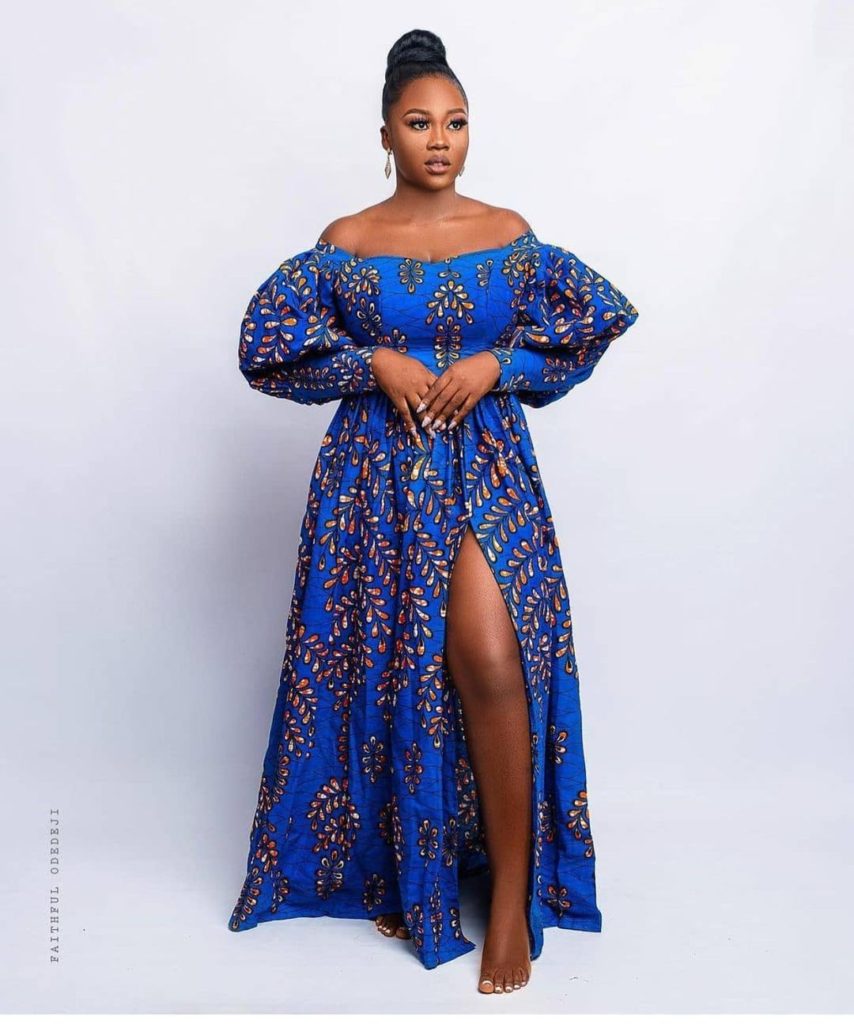 Ankara Maxi Long Gown Styles Collections for Ladies