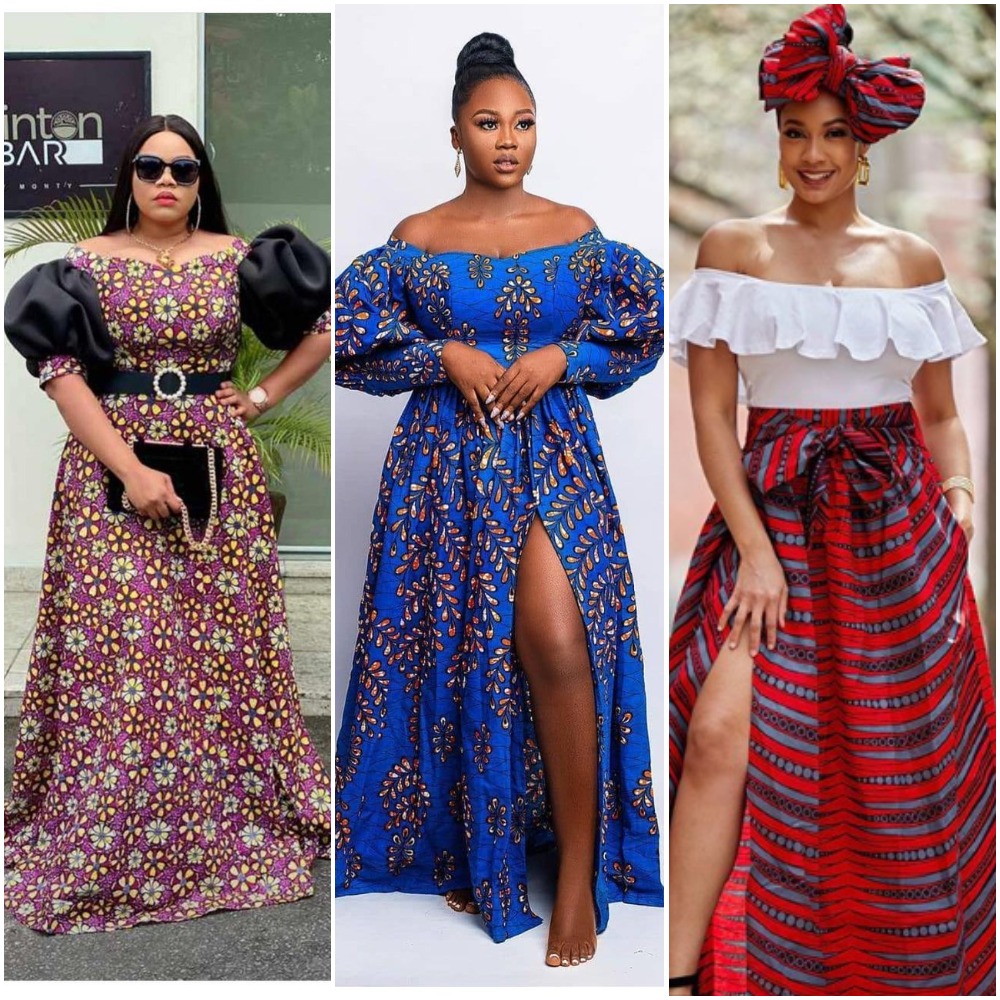 Ankara Maxi Long Gown Styles Collections for Beautiful Ladies