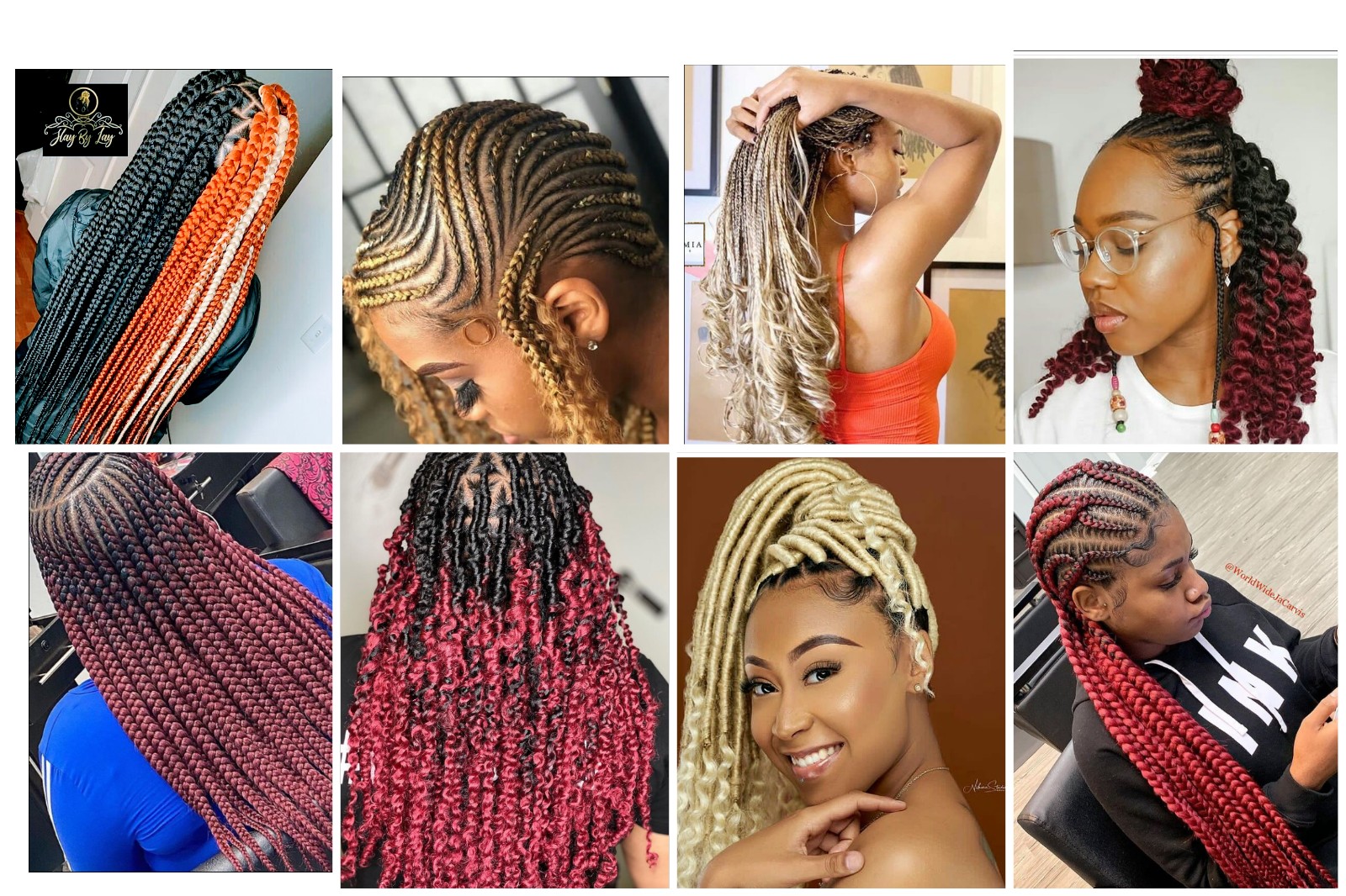 Beautiful and Stunning Colourful Braids Hairstyles You Should See