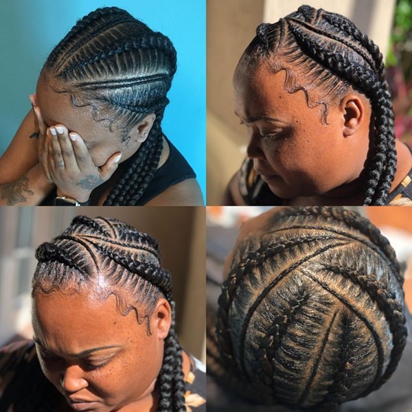 Cool scalp braided degins