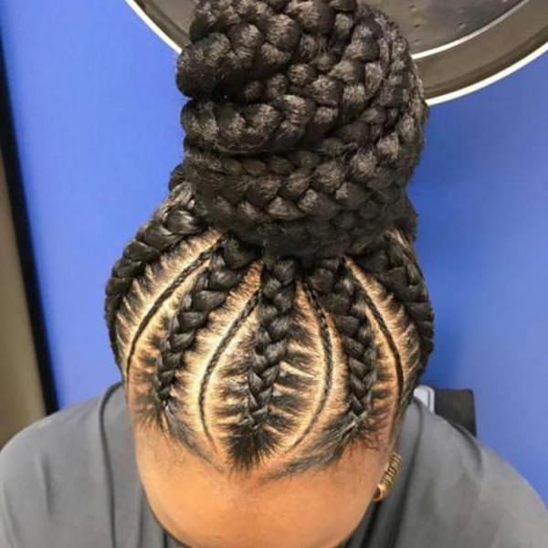 Thick braided swirls