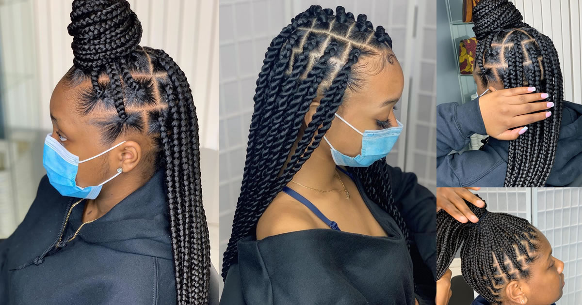 50 Latest and Beautiful Different Types of African Hair Braiding Styles