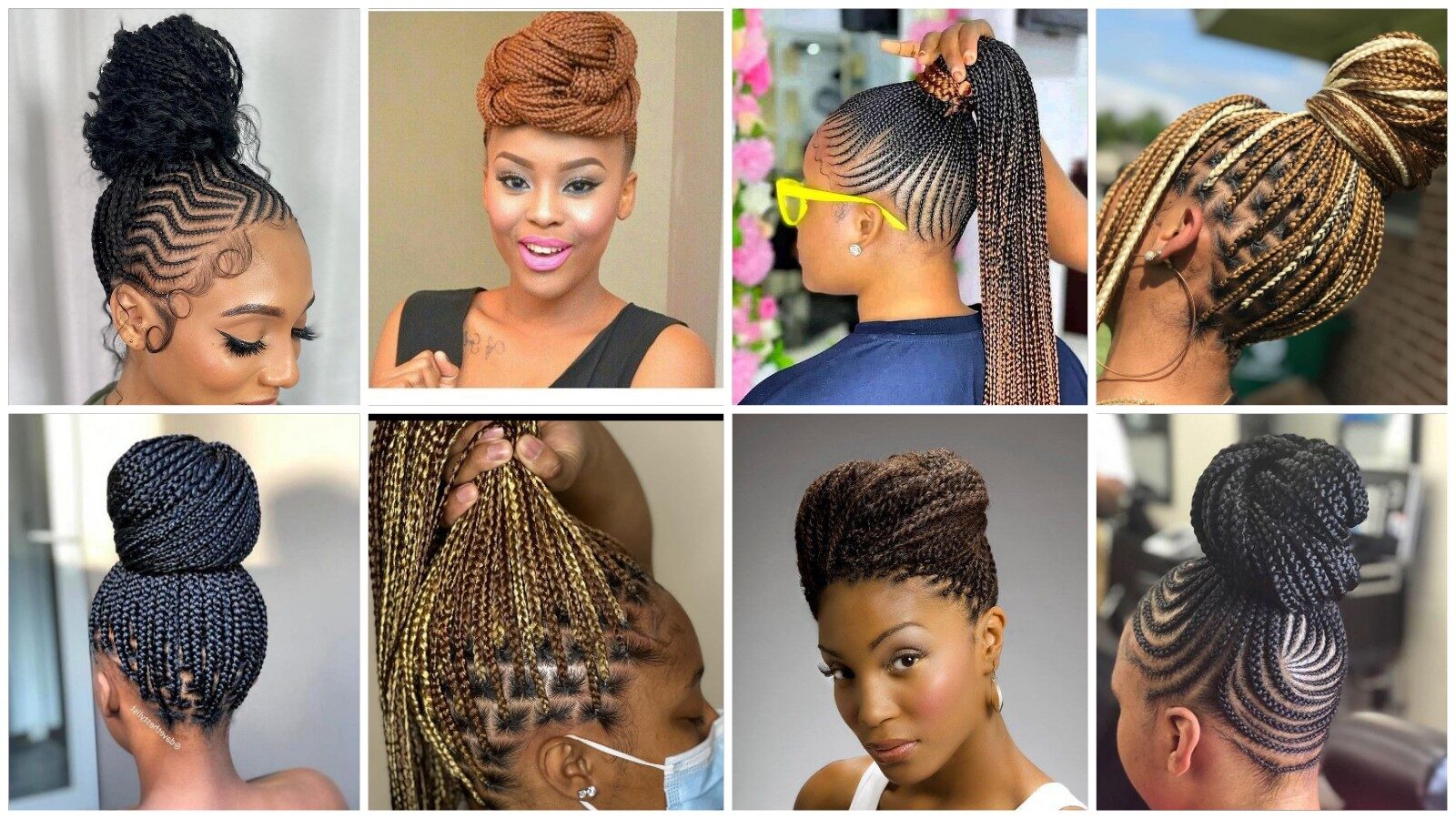 30+ Fascinating Ways to Style & Pack Ghana and Box Braids