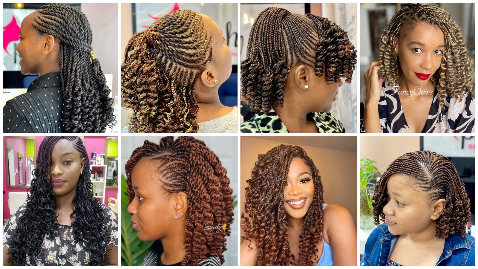 Amazing Box and Twisted Curly Braids Hairstyles You Should Try Out.