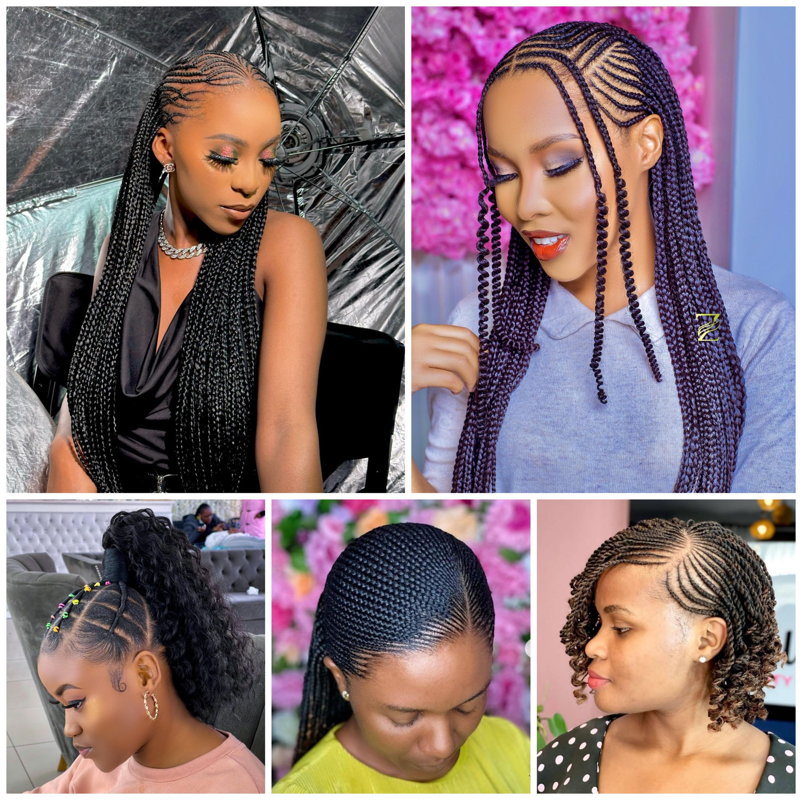 Sleek and trendy braided hairstyles with intricate designs—perfect to try right now!